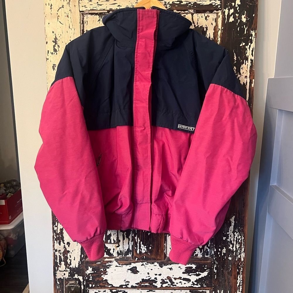 Lands End vintage Gore Tex women’s fleece lined ski jacket. Made in the USA. L.